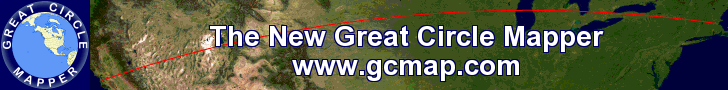 The New Great Circle Mapper: www.gcmap.com