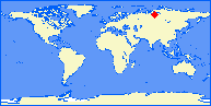 world map with KKQ marked