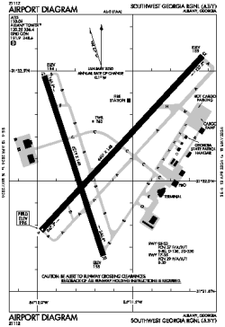 Airport diagram for ABY