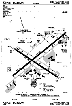Airport diagram for ABE