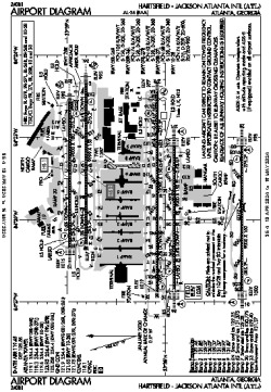 Airport diagram for ATL