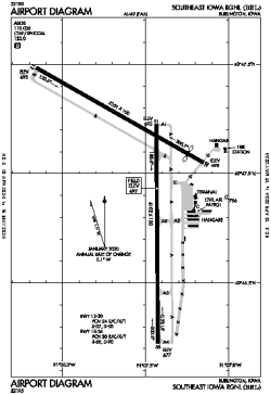 Airport diagram for KBRL