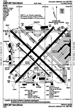 Airport diagram for MDW
