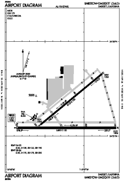 Airport diagram for KDAG