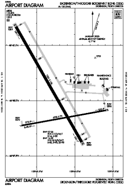 Airport diagram for KDIK