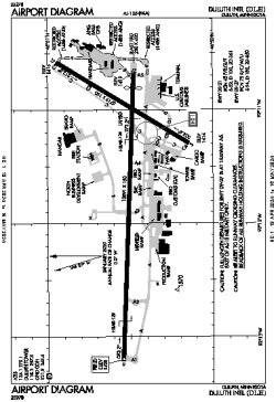 Airport diagram for KDLH