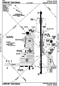 Airport diagram for POB