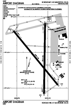 Airport diagram for GLS