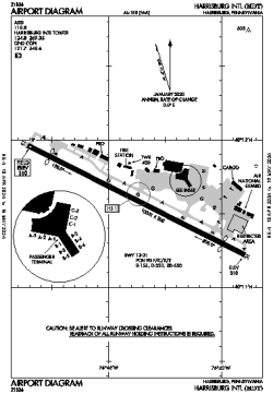 Airport diagram for MDT