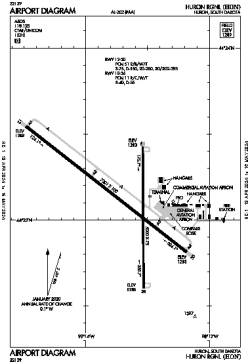 Airport diagram for KHON