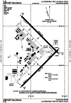 Airport diagram for KCRG