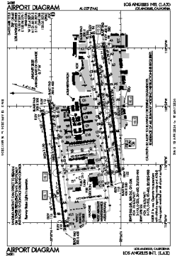 Airport diagram for LAX