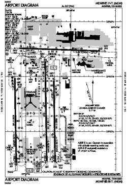 MEM - Memphis Intl, TN, US - Airport - Great Circle Mapper
