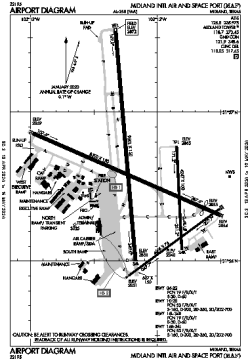 Airport diagram for MAF