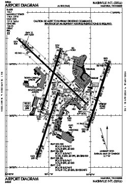 Airport diagram for BNA