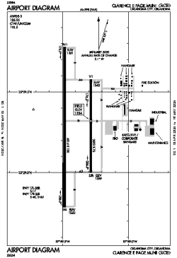 Airport diagram for KRCE