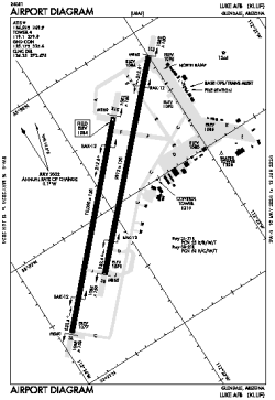 Airport diagram for KLUF