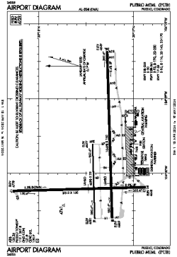 Airport diagram for PUB