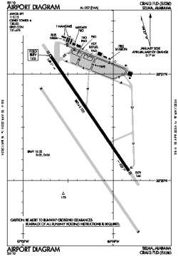 Airport diagram for KSEM