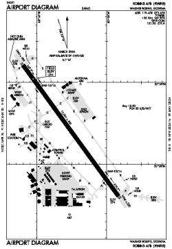 Airport diagram for WRB