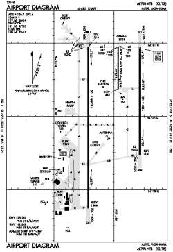 Airport diagram for KLTS