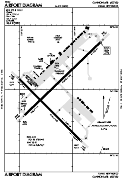 Airport diagram for KCVS