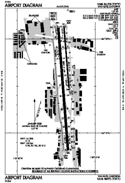 Airport diagram for VNY