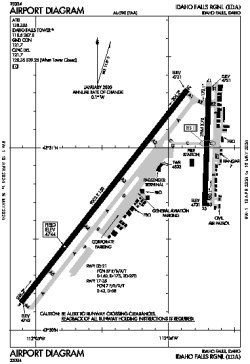 Airport diagram for KIDA
