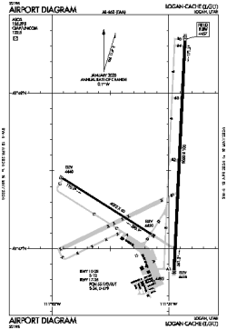 Airport diagram for KLGU