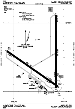 Airport diagram for KMCW