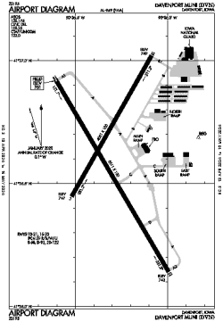 Airport diagram for KDVN