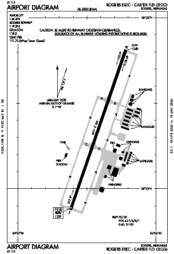 Airport diagram for KROG