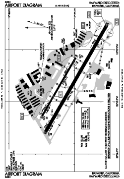 Airport diagram for KHWD
