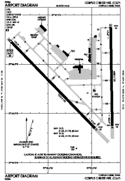 Airport diagram for CRP