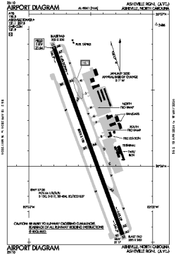 Airport diagram for KAVL