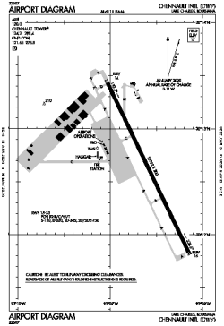 Airport diagram for CWF