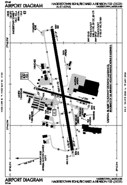 Airport diagram for HGR