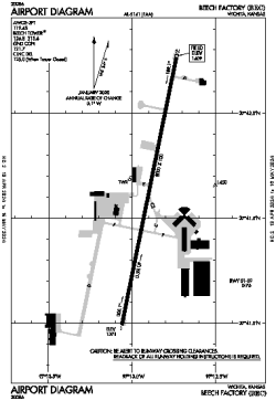 Airport diagram for KBEC