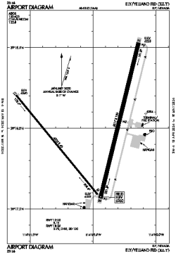 Airport diagram for ELY