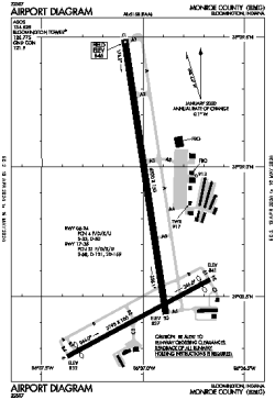 Airport diagram for BMG