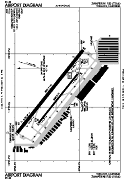 Airport diagram for KTOA