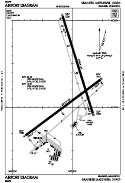 Airport diagram for KBRD