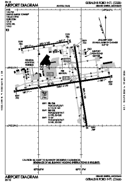 Airport diagram for KGRR
