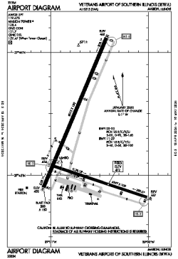Airport diagram for MWA