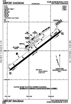 Airport diagram for UNV.FAA