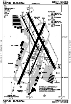 Airport diagram for CCR