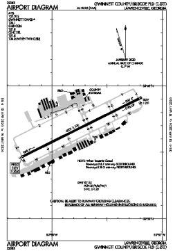 Airport diagram for KLZU