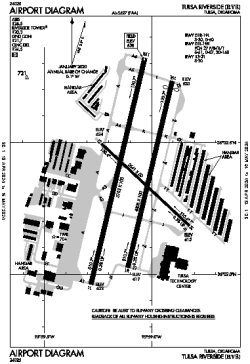 Airport diagram for KRVS