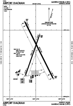 Airport diagram for LWC