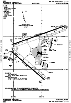Airport diagram for JAX